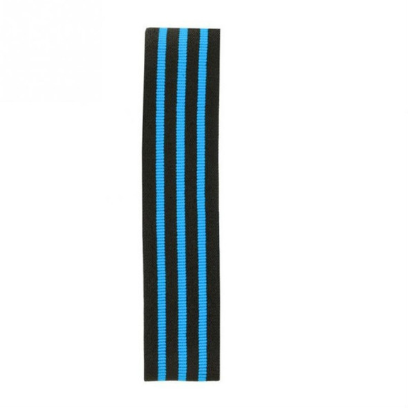 Three-color Stripe Yoga Belt Looped Latex Silk Non-slip Tension Band, Size:S(Blue)