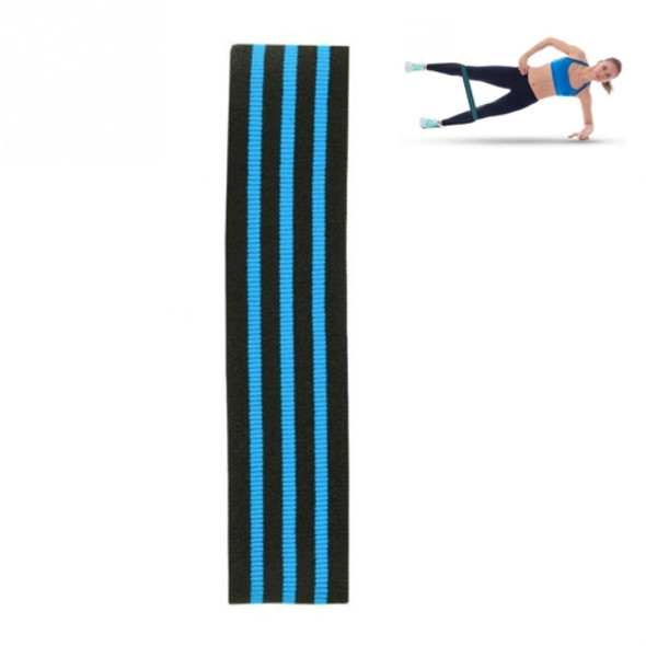 Three-color Stripe Yoga Belt Looped Latex Silk Non-slip Tension Band, Size:M(Blue)