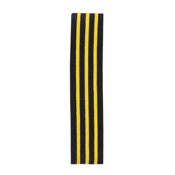 Three-color Stripe Yoga Belt Looped Latex Silk Non-slip Tension Band, Size:S(Yellow)