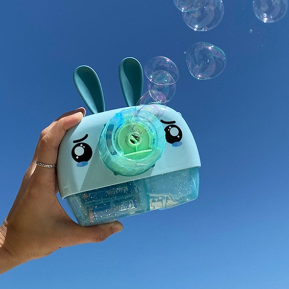 Children Electric Camera Bubble Blowing Machine(Blue Rabbit)