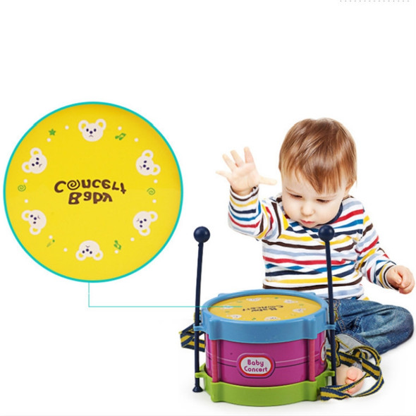 Children Musical Instrument Enlightenment Plastic Hand Knocking Blow Small Waist Drum 5 PCS / Set