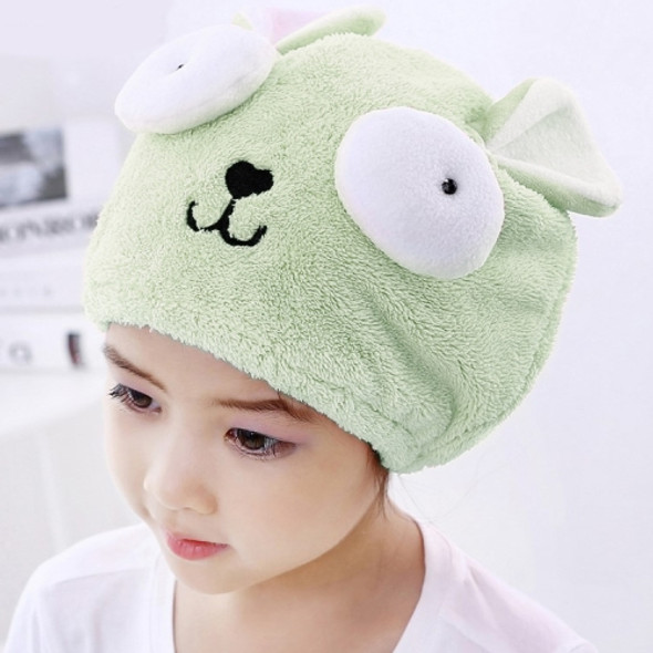 Big Eyes Cartoon Adult Child Hair Cap(Pea Green)