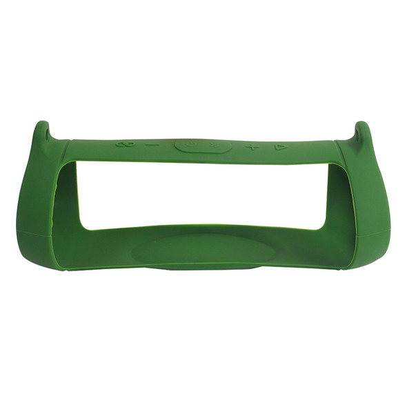Speaker Portable Silicone Protective Cover with Shoulder Strap & Carabiner For JBL Charge 5(Green)