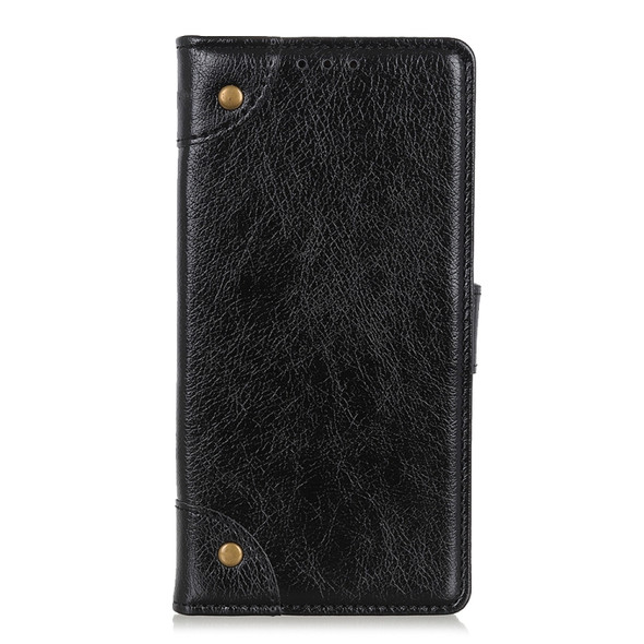 For Wiko Y81 Copper Buckle Nappa Texture Horizontal Flip Leather Case with Holder & Card Slots & Wallet(Black)