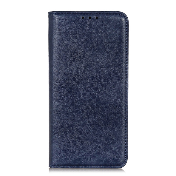 For Wiko Y81 Magnetic Crazy Horse Texture Horizontal Flip Leather Case with Holder & Card Slots & Wallet(Blue)