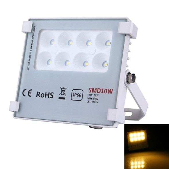 10W IP66 Waterproof LED Flood Light, 8 LEDs SMD-2835 1150 LM Diamond Lamp, AC 110-265V