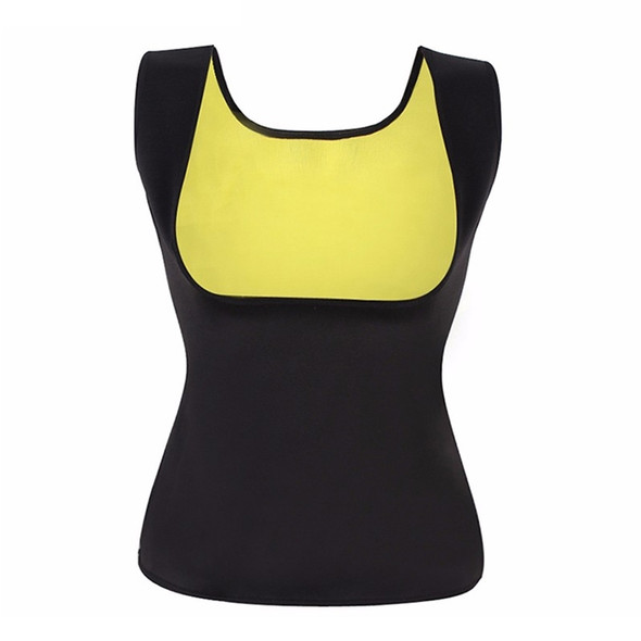 Neoprene Sweat Sauna Hot Body Shapers Vest Waist Trainer Vest Shapewear Weight Loss Waist Shaper Corset, Size:XL(Black)