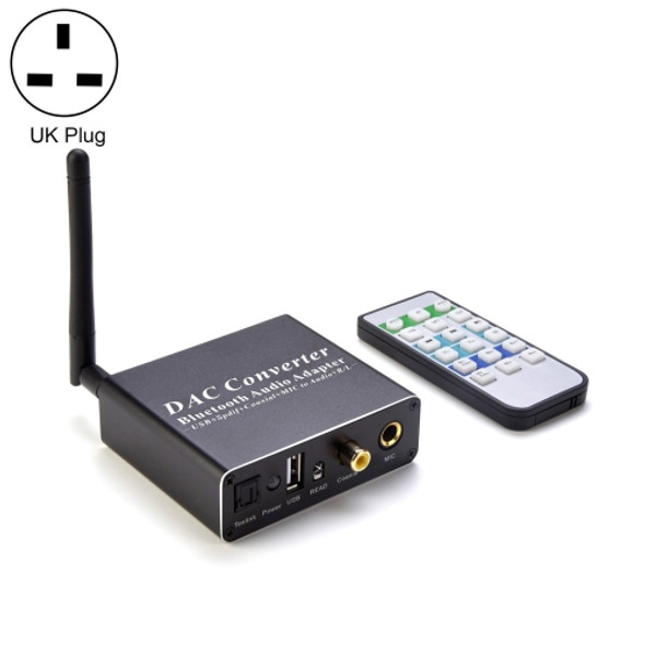 NK-Q8 Bluetooth Audio Adapter DAC Converter with Remote Control, UK Plug