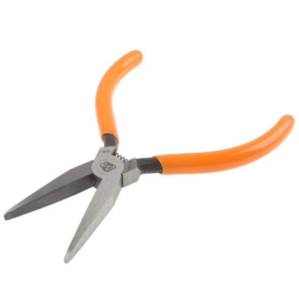 Mini Jeweler Flat Nose Pliers Hand Tool with Soft Grips (Orange)