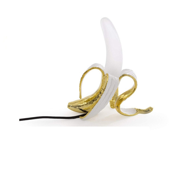 Banana Table Lamp Bedroom Decoration Lamp, Specification: AU Plug, Style:Standing Posture(Plating)