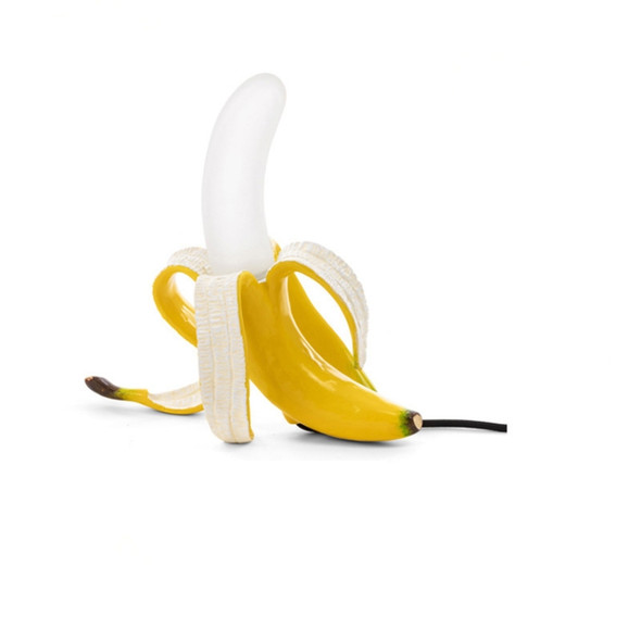 Banana Table Lamp Bedroom Decoration Lamp, Specification: AU Plug, Style:Standing Posture(Spray Paint)