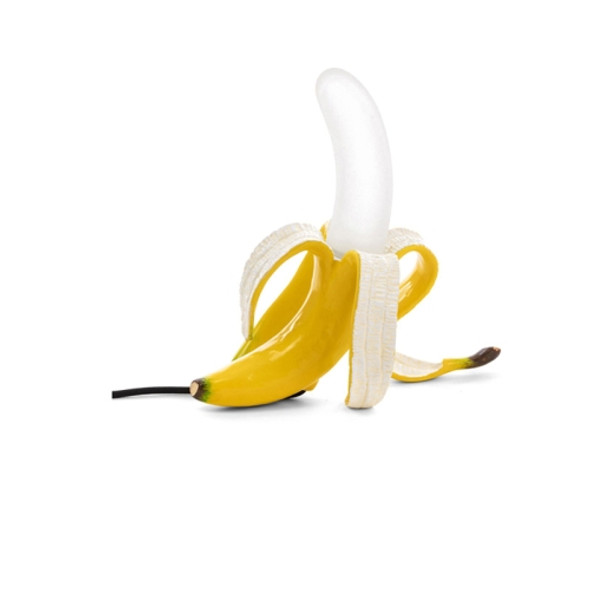 Banana Table Lamp Bedroom Decoration Lamp, Specification: US Plug, Style:Standing Posture(Spray Paint)