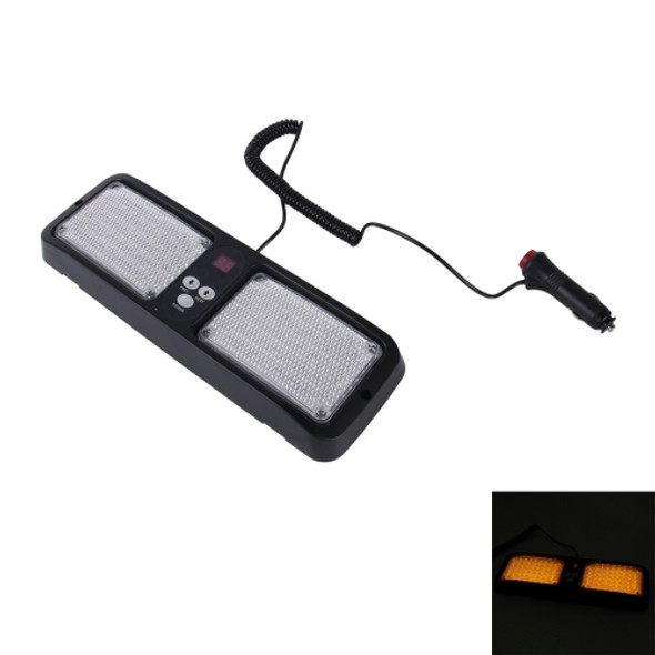 High qulaity DC 12V,9W LED Waterproof Car Sunshade Yellow Light Warning Lights Strobe Emergency Lights Flashing Light with 12 Kinds Flash Patterns