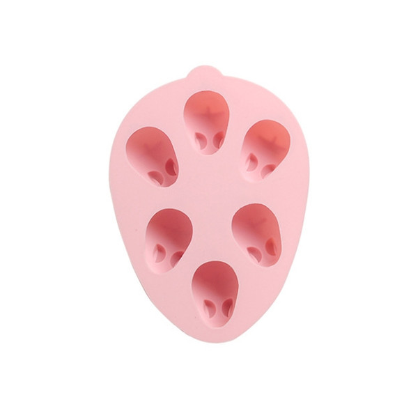 2 PCS 3D Rabbit Halloween DIY Silicone Ice Box for Baking Cake Pudding Mold(Pink)