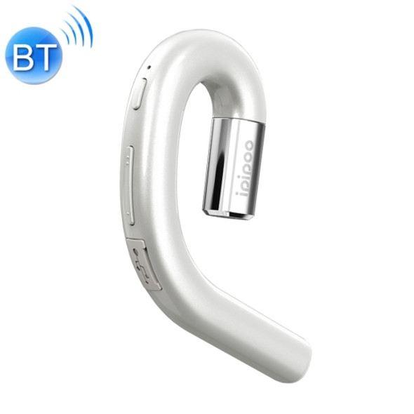 ipipoo NP-1 Bluetooth V4.2 Ear-hook HD Wireless Business Earphone with Mic(White)