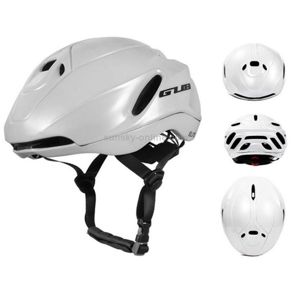 GUB Elite Unisex Adjustable Bicycle Riding Helmet, Size: L(Pearl White)