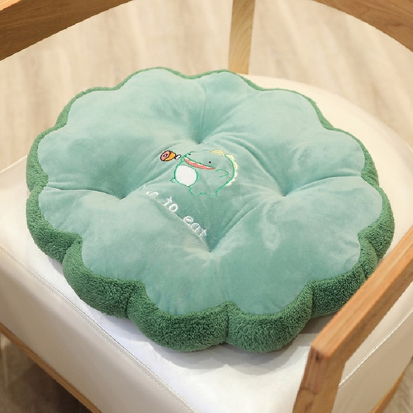 Round Petal Plush Thick Cushion Cartoon Children Tatami Cushion(Dinosaur)