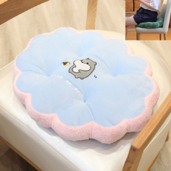 Round Petal Plush Thick Cushion Cartoon Children Tatami Cushion(Hamster)