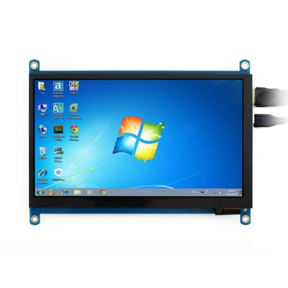 WAVESHARE 7inch HDMI LCD (H) IPS 1024x600 Capacitive Touch Screen, Supports Multi mini-PCs Multi Systems