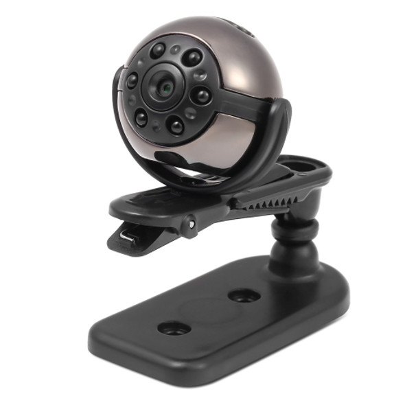 SQ9 HD 1080P Sports 360 Degree Rotation 6 Night Light Mini DV Camera, Support Motion Detection & Infrared Night Vision & TF Card (Max 32GB)