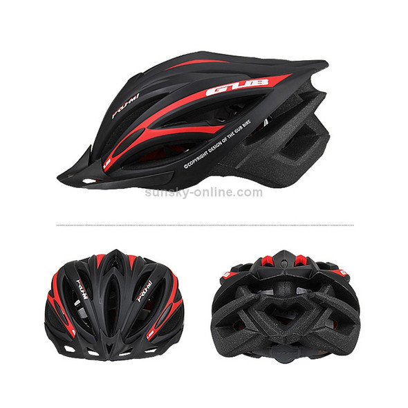 GUB M1 Women Men Ultralight Cycling Helmet(Black Red)