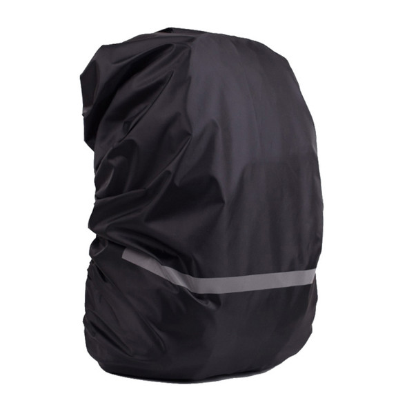 Reflective Light Waterproof Dustproof Backpack Rain Cover Portable Ultralight Shoulder Bag Protect Cover, Size:S(Black)