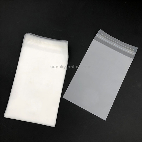 200 PCS Frosted Translucent CPE Self-adhesive Bag Zip Lock Bag Packaging Bag, Size: 6x10+2cm