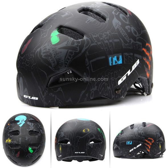 GUB V1 Professional Cycling Helmet Sports Safety Cap, Size: M(Black)