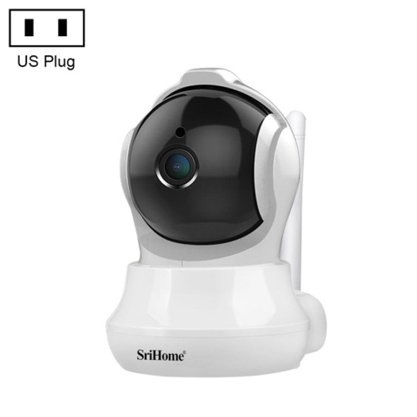 SriHome SH020 3.0 Million Pixels 1296P HD AI IP Camera, Support Two Way Talk / Auto Tracking / Humanoid Detection / Night Vision / TF Card, US Plug