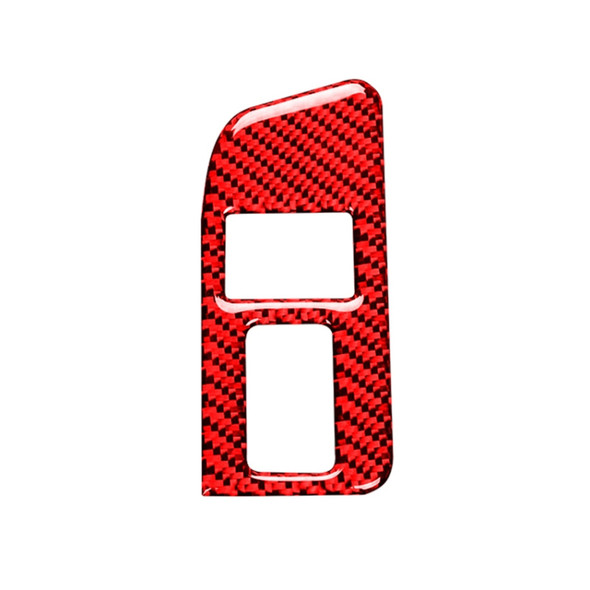 Car Carbon Fiber Trunk Switch Decorative Sticker for Subaru BRZ / Toyota 86 2013-2017, Right Drive (Red)
