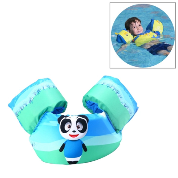 Panda Pattern Children Swimming Lifesaving Equipment Buoyancy Swimsuit Vest Sleeves Back Floating Arm Swim Rings Snorkeling Suit, Size: 86cm, Suitable for 2-7 Years of Age, Buoyancy Within 10-30kg Baby Use