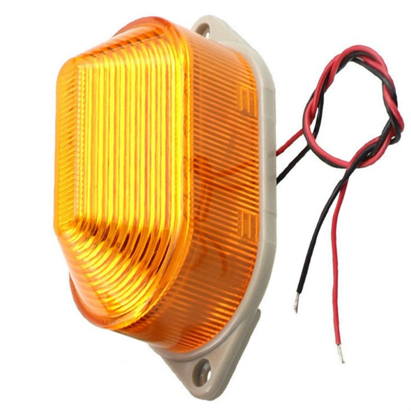 DC12V Led Mini Strobe Signal Warning Light Silent Warning Light(Orange)