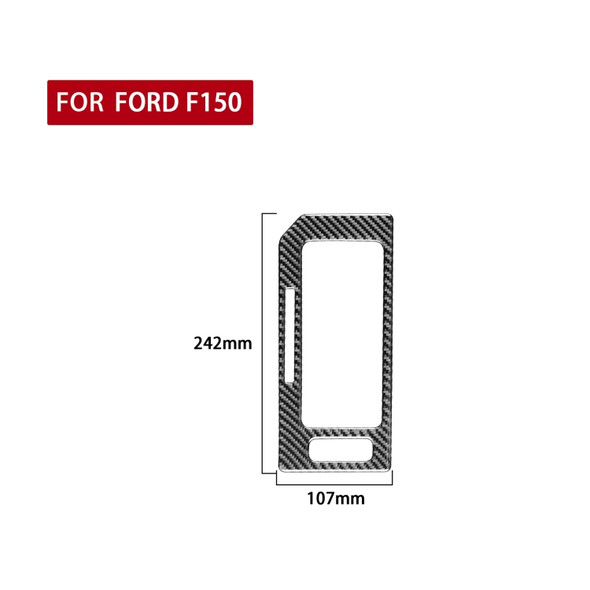 Car Carbon Fiber Gear Panel A Decorative Sticker for Ford F150 2017-2020, Left Drive