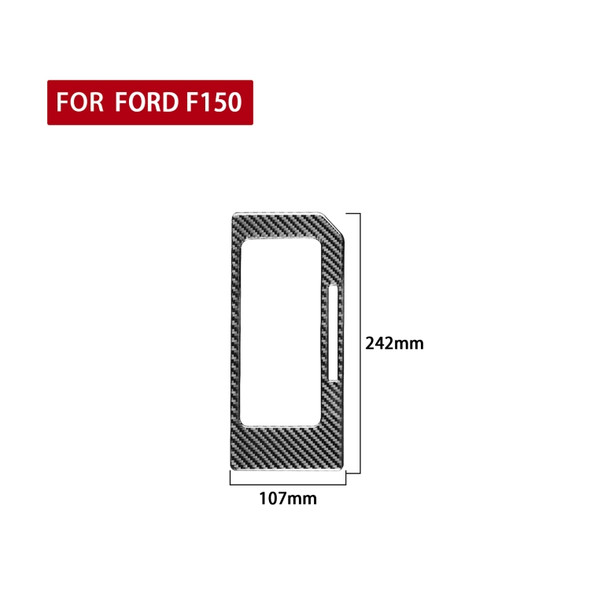 Car Carbon Fiber Gear Panel B Decorative Sticker for Ford F150 2017-2020, Right Drive