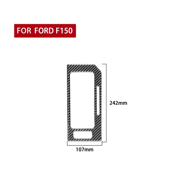 Car Carbon Fiber Gear Panel A Decorative Sticker for Ford F150 2017-2020, Right Drive