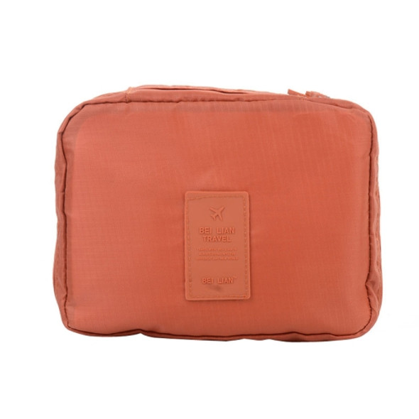 Portable Travel Wash Bag with Handle, Size: 21*18*8cm(Orange)