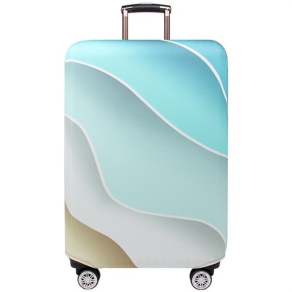 Travel Abrasion-resistant Elastic Luggage Protective Cover Suitcase Dust Covers, Size:25-28 inch(Gradient Ripple)