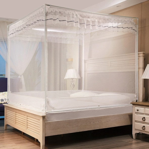 Household Free Installation Thickened Encryption Dustproof Mosquito Net, Size:180x200 cm, Style:Bed Back(White)