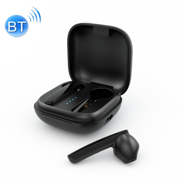 TWS-Q10S Stereo True Wireless Bluetooth Earphone with Charging Box (Black)