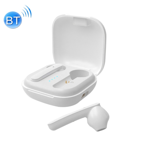 TWS-Q10S Stereo True Wireless Bluetooth Earphone with Charging Box (White)