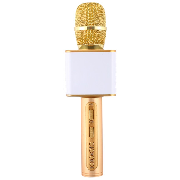 SDRD SD-08 Double Speakers High Sound Quality Handheld KTV Karaoke Recording Bluetooth Wireless Condenser Microphone(Gold)