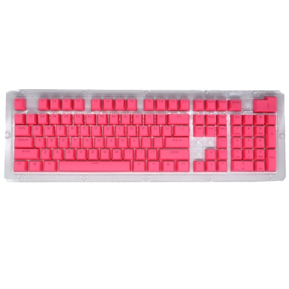 HXSJ P9 104 Keys PBT Color Mechanical Keyboard Keycaps(Rose Red)