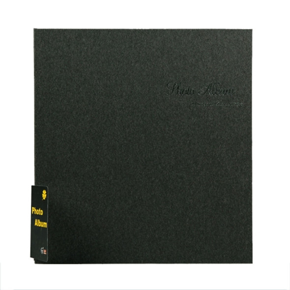 12 Inch 40 Pages Laminated Photo Album Sticky Retro DIY Photo Album(Black)