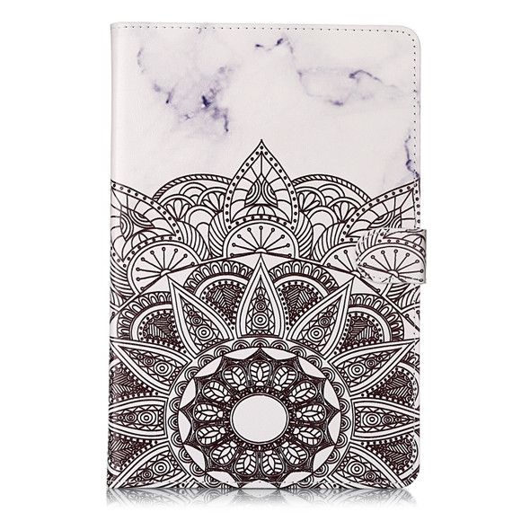 Colored Drawing Pattern Horizontal Flip PU Leather Case with Holder & Card Slots & Wallet For Galaxy Tab S4 10.5 / T830(Mandala)