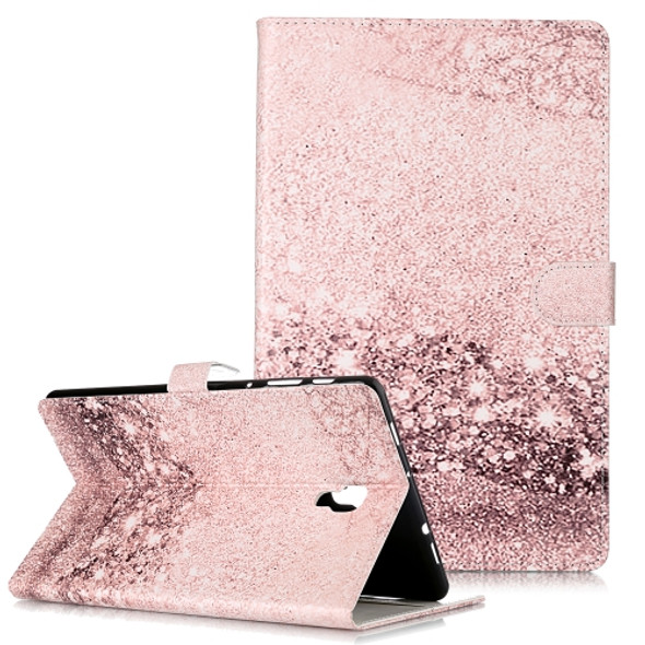 Colored Drawing Pattern Horizontal Flip PU Leather Case with Holder & Card Slots & Wallet For Galaxy Tab A 10.5 / T590(Rose Gold  Marble )