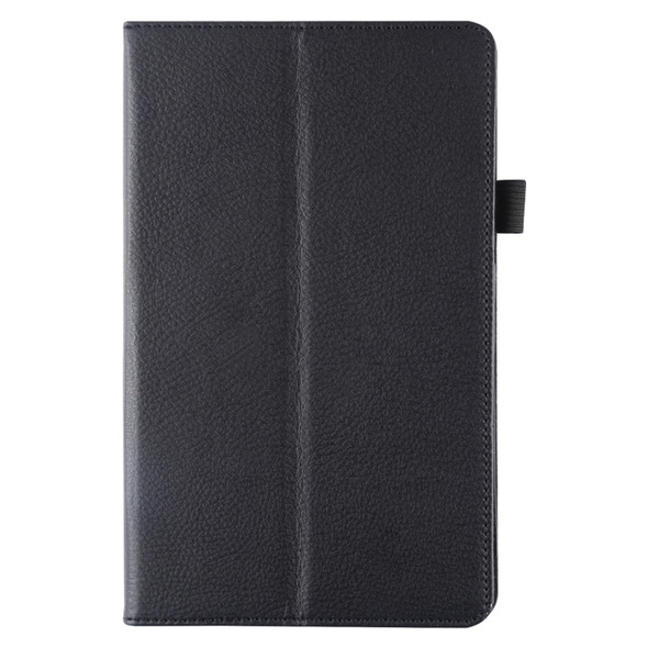 Litchi Texture Horizontal Flip Leather Case with Holder for Galaxy Tab A8.0 T290(Black)
