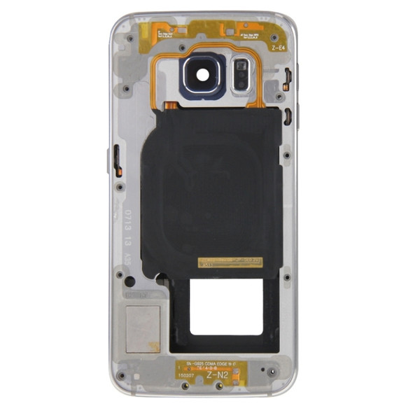 Full Housing Cover (Front Housing LCD Frame Bezel Plate + Back Plate Housing Camera Lens Panel ) for Galaxy S6 Edge / G925(Grey)