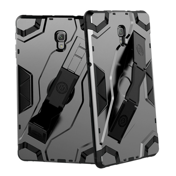 For Samsung Galaxy Tab A 10.5 T590/T595 Escort Series TPU + PC Shockproof Protective Case with Holder(Black)
