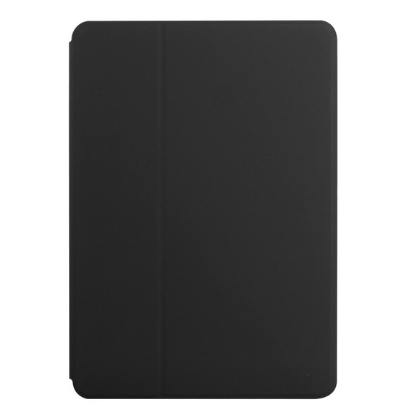 For iPad 9.7 2018 & 2017 Dual-Folding Horizontal Flip Tablet Leather Case with Holder & Sleep / Wake-up Function(Black)