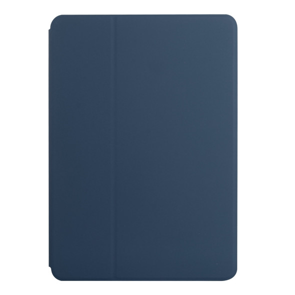 For iPad 9.7 2018 & 2017 Dual-Folding Horizontal Flip Tablet Leather Case with Holder & Sleep / Wake-up Function(Royal Blue)